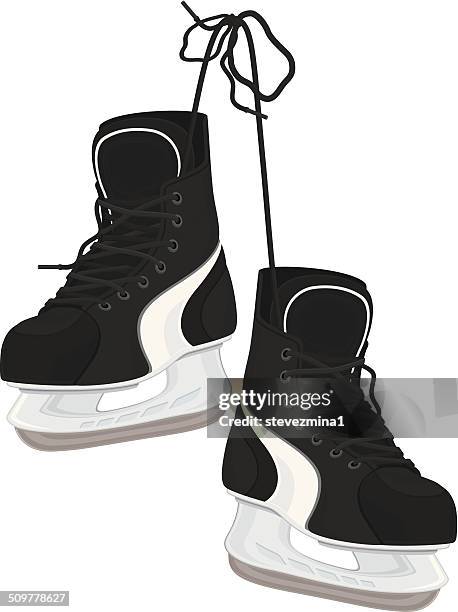 stockillustraties, clipart, cartoons en iconen met ice skates - ice skate