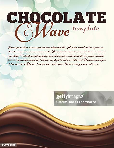 chocolate swirl design template - chocolate background stock illustrations