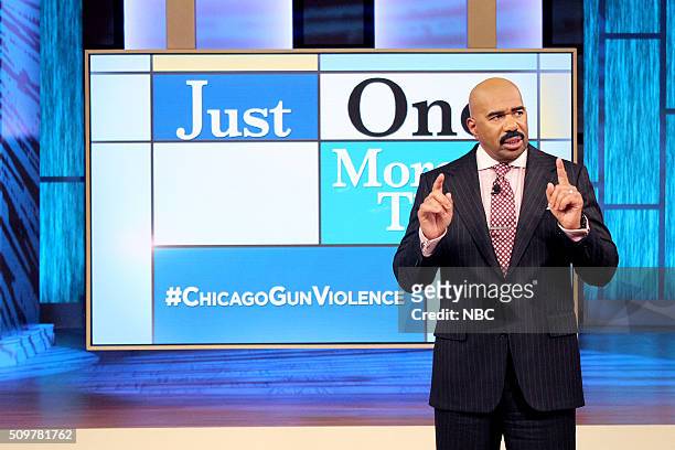 Chicago Gun Violence -- Pictured: Steve Harvey?'s special episode devoted to Chicago gun violence --