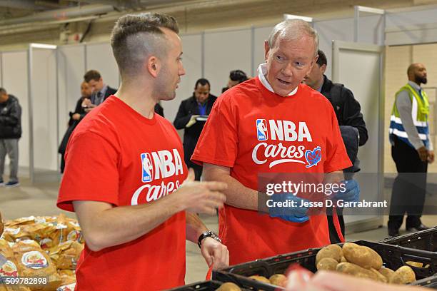 General, Martin Dempsey participates during NBA Cares All-Star Day of Service as part of 2016 All-Star Weekend at NBA Centre Court of the Enercare...