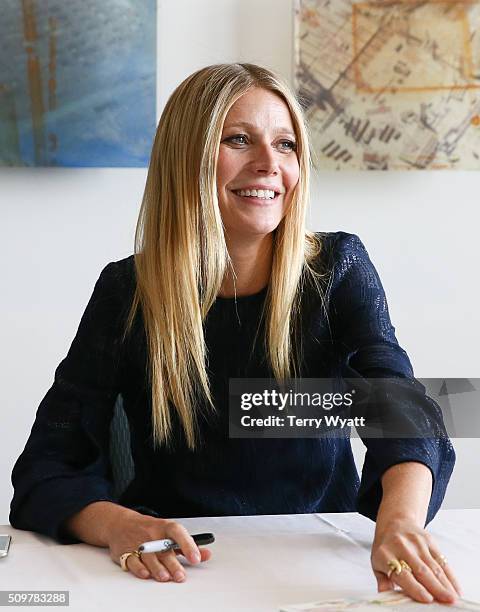 Gwyneth Paltrow signs her book 'It's all Good' during the the 2016 Antiques And Garden Show Of Nashville at Music City Center on February 12, 2016 in...