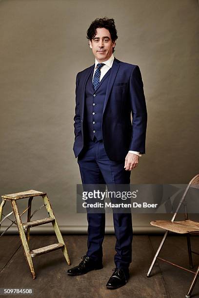 Stephen Mangan of FOX's 'Houdini & Doyle' poses in the Getty Images Portrait Studio at the 2016 Winter Television Critics Association press tour at...