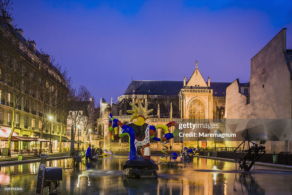 Beaubourg, Place (square) Igor Stravinky