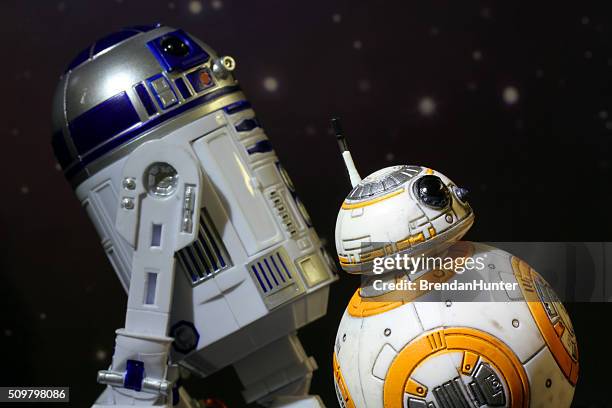 saviours of the galaxy - bb 8 stock pictures, royalty-free photos & images