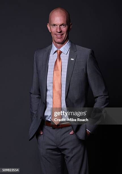 Jeff Novitzky, UFC Vice President of Athlete Health & Performance, poses for a post fight portrait backstage during the UFC event at the MGM Grand...