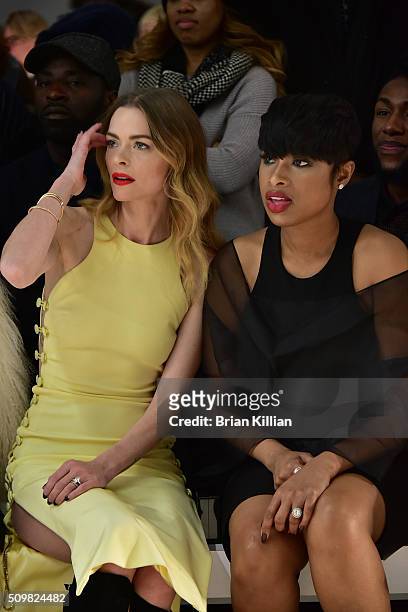 Jaime King and Jennifer Hudson attend the Cushnie et Ochs show during Fall 2016 New York Fashion Week: The Shows at Skylight at Clarkson Sq on...