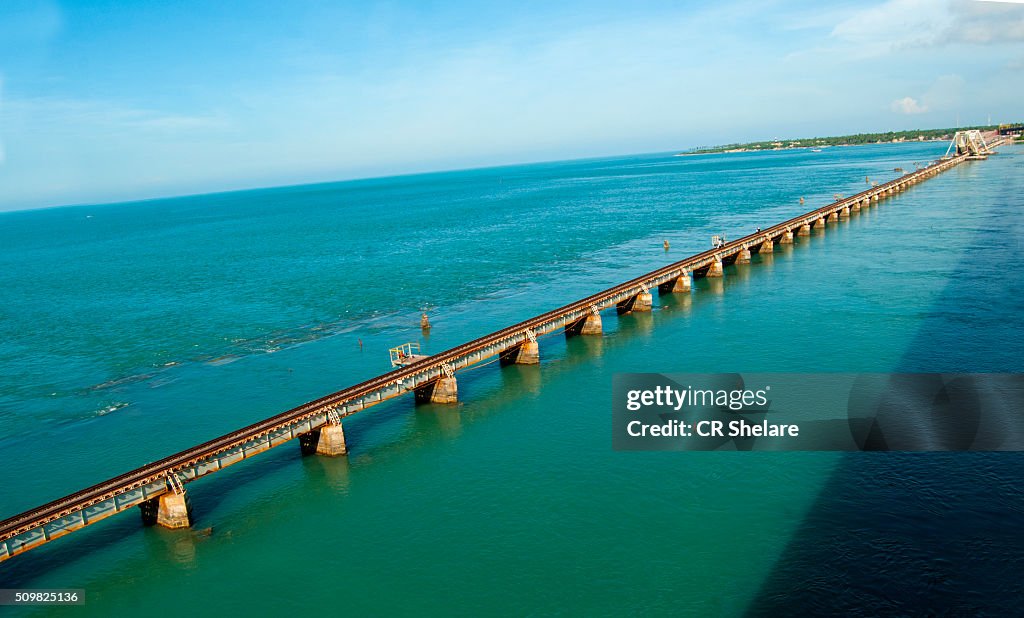 Pamban Bridge, Rameshwaram, Tamil Nadu, India
