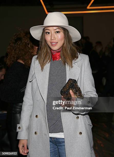 Aimee Song at Zimmermann Fall 2016 Runway Show at Art Beam on February 12, 2016 in New York City.