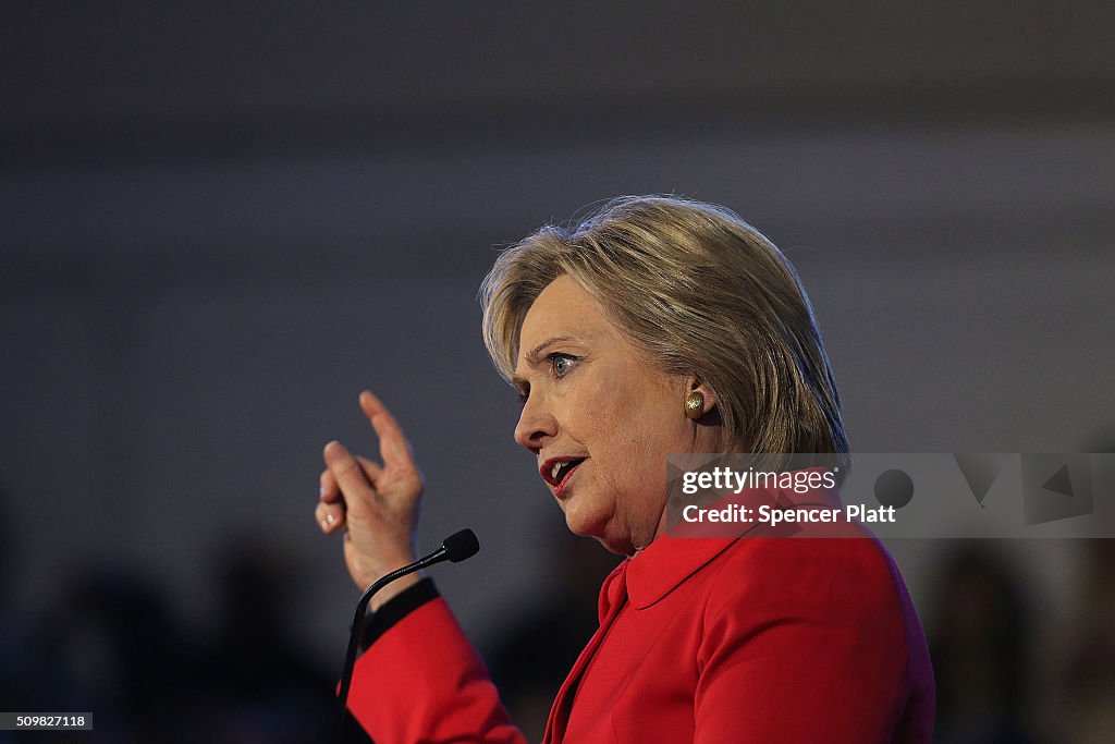 Hillary Clinton Holds "Corridor Of Opportunity" Town Hall In SC