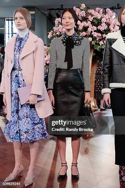 Model poses at the Kate Spade New York Presentation of Fall 2016 during New York Fashion Week at The Rainbow Room on February 12, 2016 in New York...