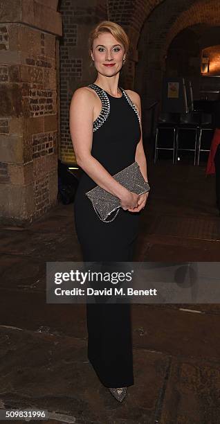 Jessica Swale attends the press night after party of "Nell Gwynn" at The Crypt St Martins on February 12, 2016 in London, England.