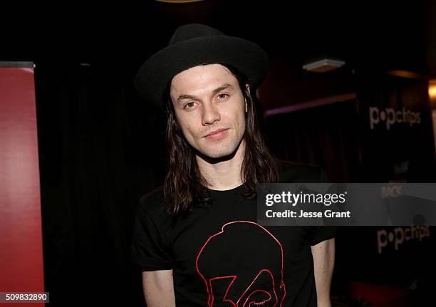 Musician James Bay attends the Westwood One Radio Remotes during The 58th GRAMMY Awards at Staples Center on February 12, 2016 in Los Angeles,...