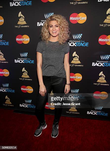 Musician Tori Kelly attends the Westwood One Radio Remotes during The 58th GRAMMY Awards at Staples Center on February 12, 2016 in Los Angeles,...