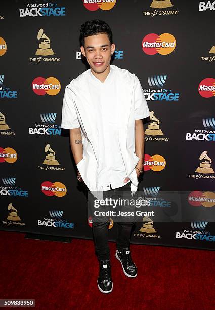 Actor Roshon Fegan attends the Westwood One Radio Remotes during The 58th GRAMMY Awards at Staples Center on February 12, 2016 in Los Angeles,...