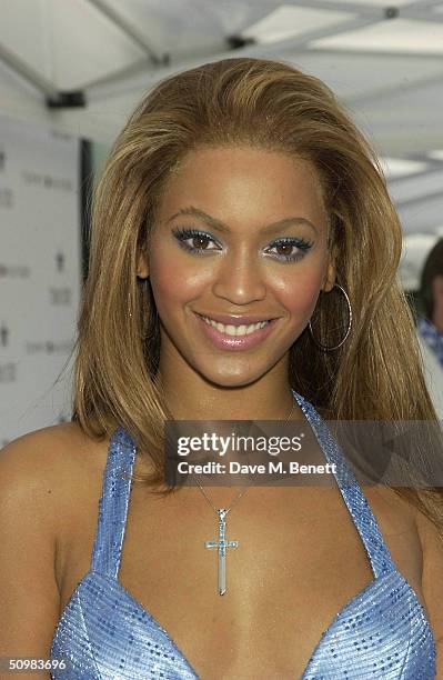 Singer Beyonce Knowles attends a launch party to unveil the new Tommy Hilfiger women's fragrance inspired by the singer at The Albion Riverside June...