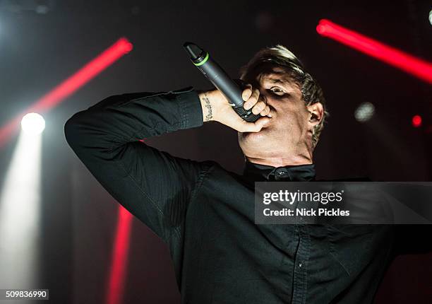 Winston McCall of Parkway Drive performs at the O2 Academy Brixton on February 12, 2016 in London, England.