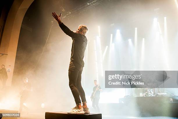 Winston McCall of Parkway Drive performs at the O2 Academy Brixton on February 12, 2016 in London, England.