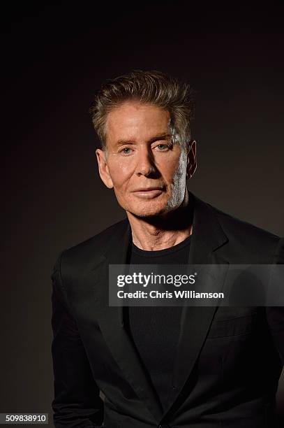 Calvin Klein poses for a portrait before addressing the Cambridge Union Society at The Cambridge Union on February 12, 2016 in Cambridge,...