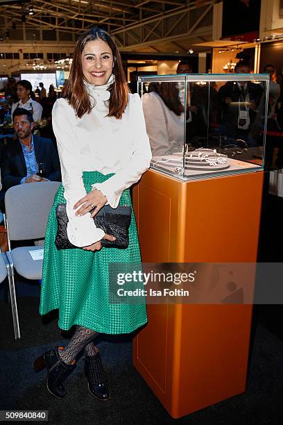 Funda Vanroy attends the Inhorgenta Opening Show & Party on February 12, 2016 in Munich, Germany.