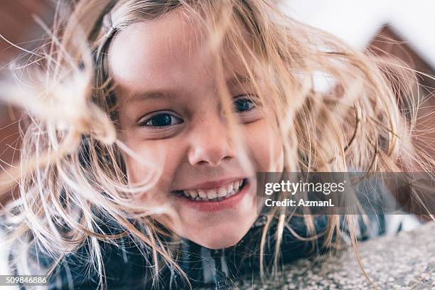 fooling around - cute kids stockfoto's en -beelden