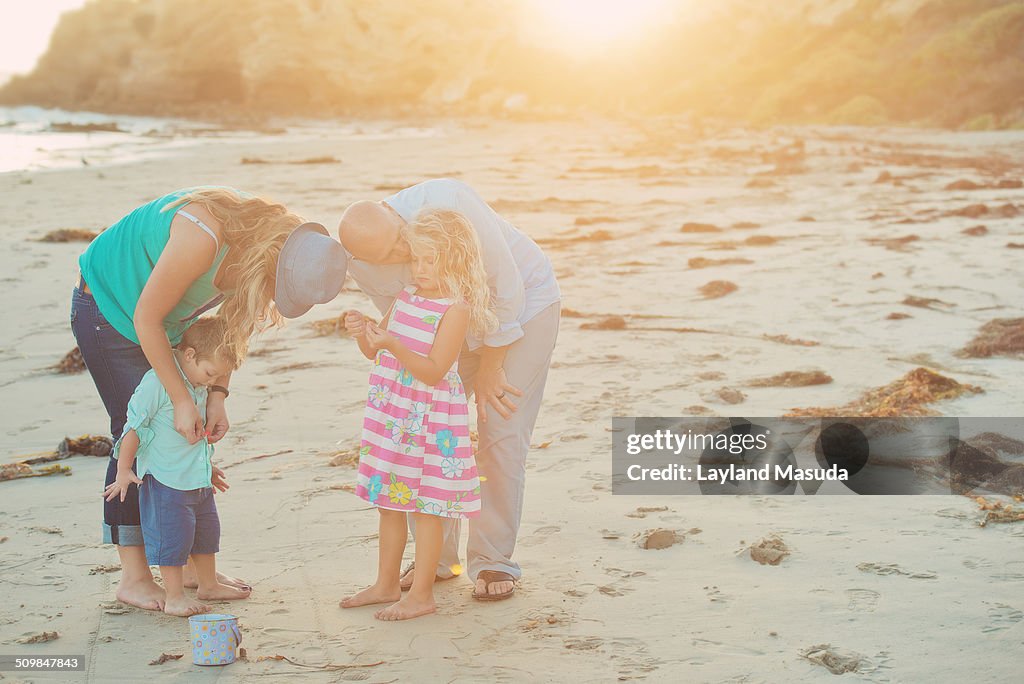 Beach family - Sunset Haze