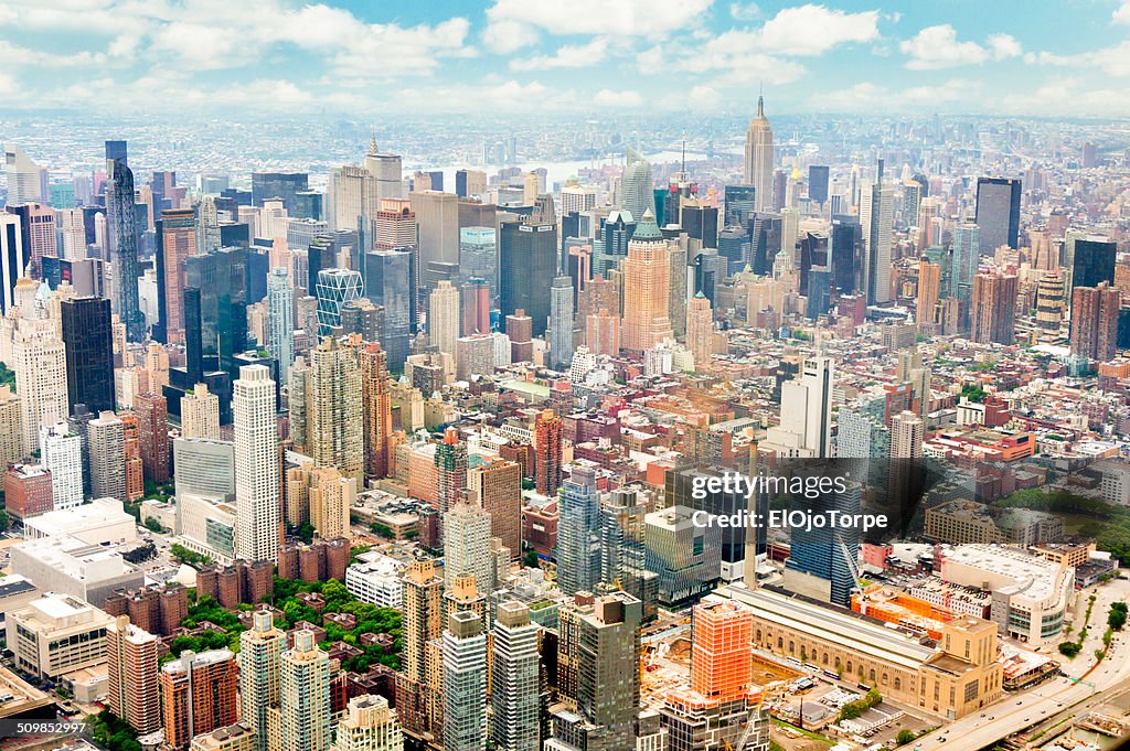 Aerial view of New York