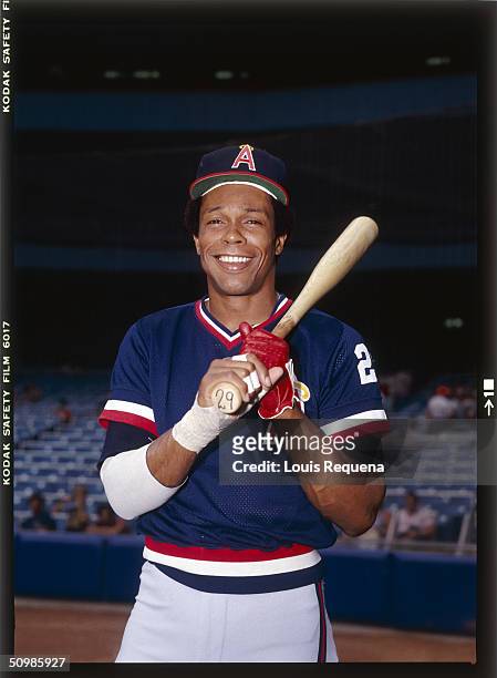 Rod Carew of the California Angels poses for a portrait circa 1982.