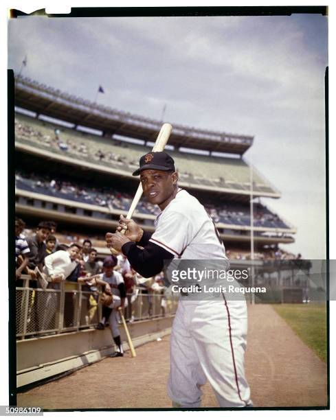 Willie Mays of the San Francisco Giants poses for a portrait circa 1964.