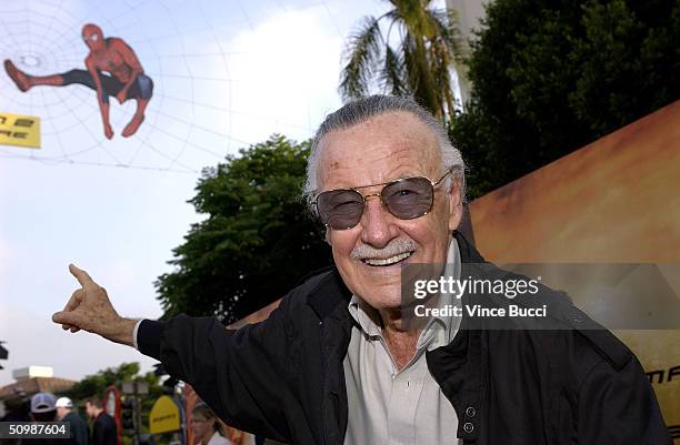 Spider-Man creator Stan Lee attends the premiere of the Sony film "Spider-Man 2" on June 22, 2004 at the Mann Village Theater, in Westwood,...