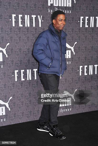 Chris Rock attends FENTY x PUMA by Rihanna at 23 Wall Street on February 12, 2016 in New York City.