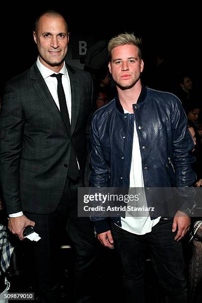 Photographer Nigel Barker and singer Ben Hazlewood attend the Francesca Liberatore Fall 2016 fashion show during New York Fashion Week: The Shows at...