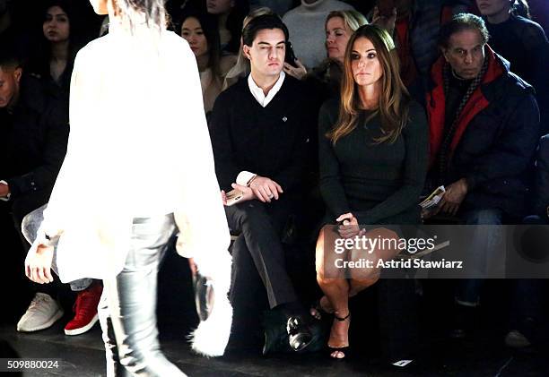 Kevin Michael Barba and TV personality Kelly Bensimon attend the Francesca Liberatore Fall 2016 fashion show during New York Fashion Week: The Shows...