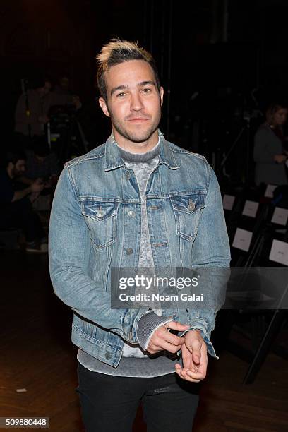 Pete Wentz attends the Monse fashion show during Fall 2016 New York Fashion Week at The High Line Hotel on February 12, 2016 in New York City.