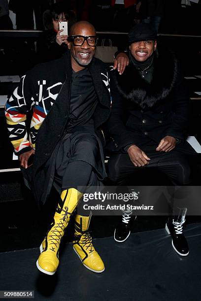 Stylists Jonathan Bodrick and Terry Artis attend the Francesca Liberatore Fall 2016 fashion show during New York Fashion Week: The Shows at The Dock,...