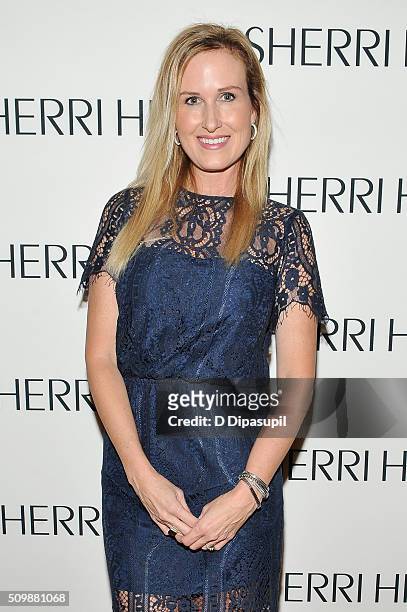 Television personality Korie Robertson attends the Sherri Hill Fall 2016 fashion show during New York Fashion Week: The Shows on February 12, 2016 in...
