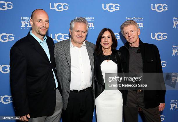 Producer Sean Fanton, Producer Tom Morina, Director Sally Sussman, and Billy Hayes attend the Cinema Vanguard Award at the Arlington Theater during...