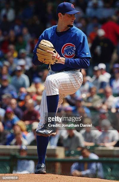 Matt Clement of the Chicago Cubs on the mound against the Houston Astros at Wrigley Field on June 2, 2004 in Chicago, Illinois. The Astros won 5-1.