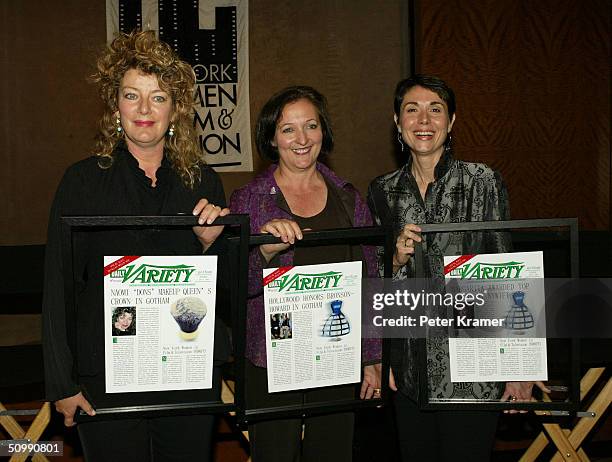 Costume Designers Magarita Delgado, Aude Bronson-Howard and Make Up Artist Naomi Donne attend the New York Women of Film and Television 5th Annual...