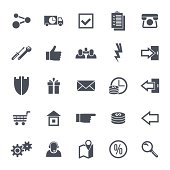 Icons navigation online store