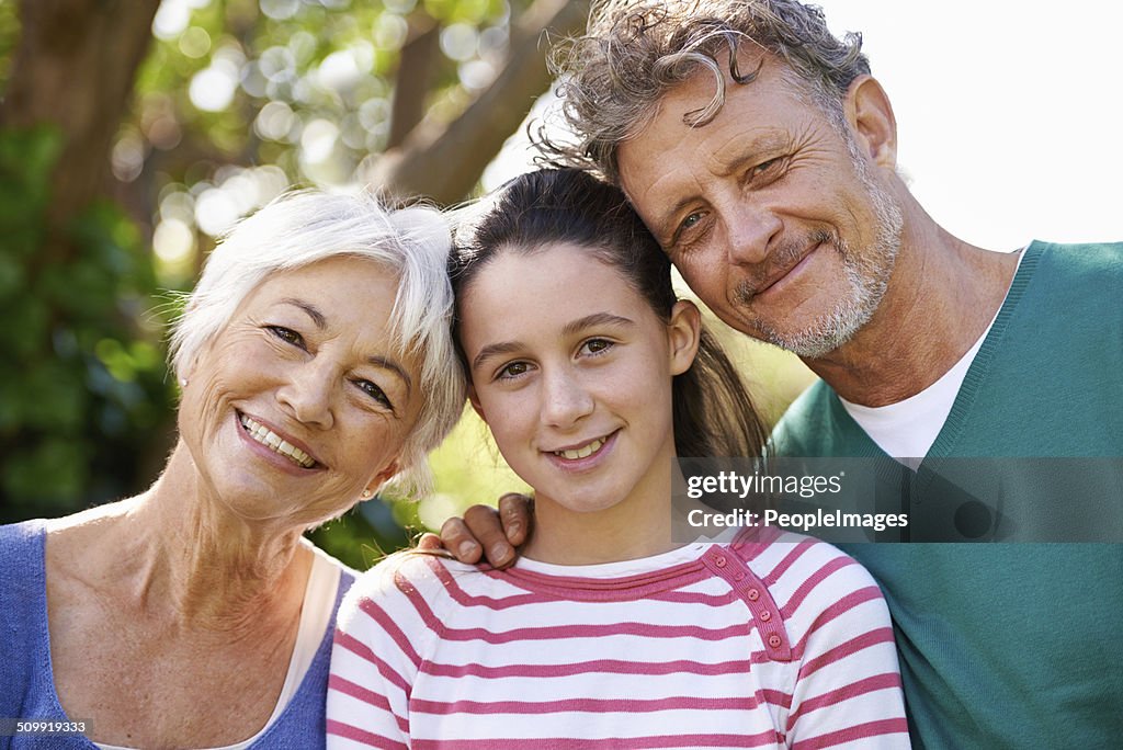 She's close to her grandparents