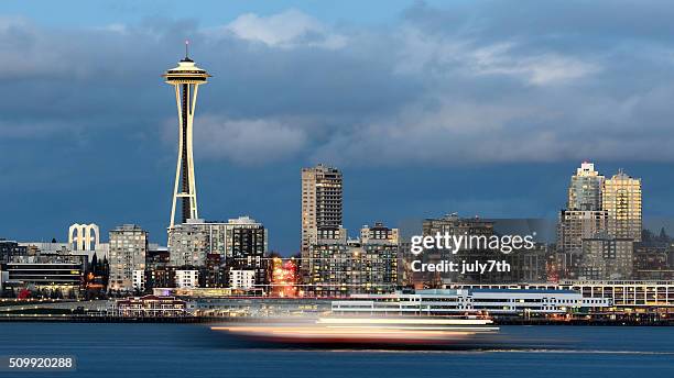 seattle - seattle winter stock pictures, royalty-free photos & images