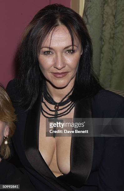 Frances Barber attends the "Funny Women" Comedy Gala to help raise awareness of breast cancer at The Palace Theatre on October 14, 2002 in London.