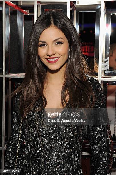 Actress Victoria Justice attends Delta Air Lines Toasts GRAMMY Weekend with "Sites and Sounds," A Private Performance and Interactive Evening with...