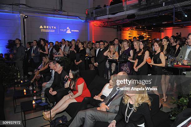 Guests attend Delta Air Lines Toasts GRAMMY Weekend with "Sites and Sounds," A Private Performance and Interactive Evening with GRAMMY Nominated...