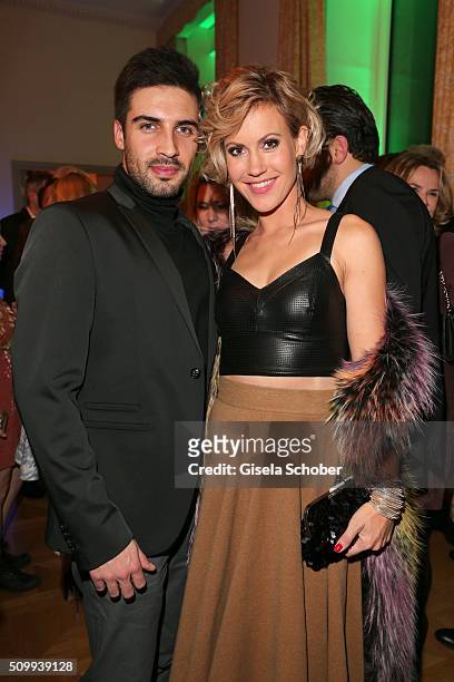 Wolke Hegenbarth and her boyfriend Oliver during the Bunte and BMW Festival Night 2016 during the 66th Berlinale International Film Festival Berlin...