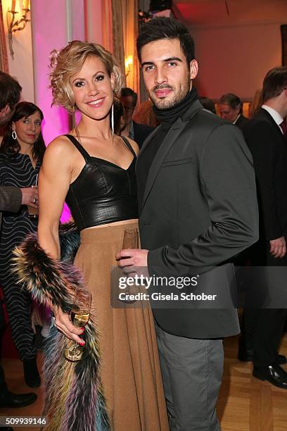 Wolke Hegenbarth and her boyfriend Oliver during the Bunte and BMW Festival Night 2016 during the 66th Berlinale International Film Festival Berlin...