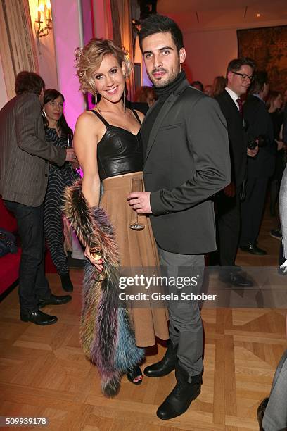 Wolke Hegenbarth and her boyfriend Oliver during the Bunte and BMW Festival Night 2016 during the 66th Berlinale International Film Festival Berlin...