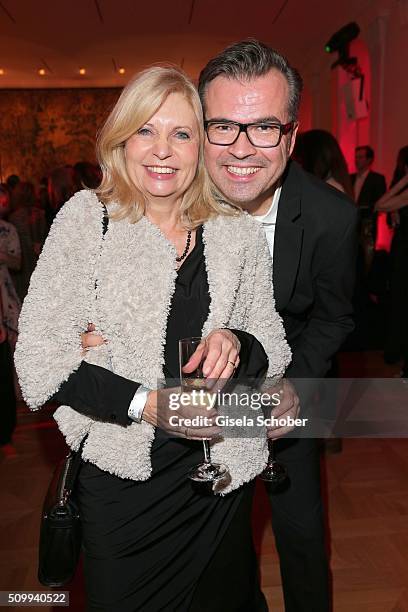 Sabine Postel and Reinhold Maetzler during the Bunte and BMW Festival Night 2016 during the 66th Berlinale International Film Festival Berlin on...