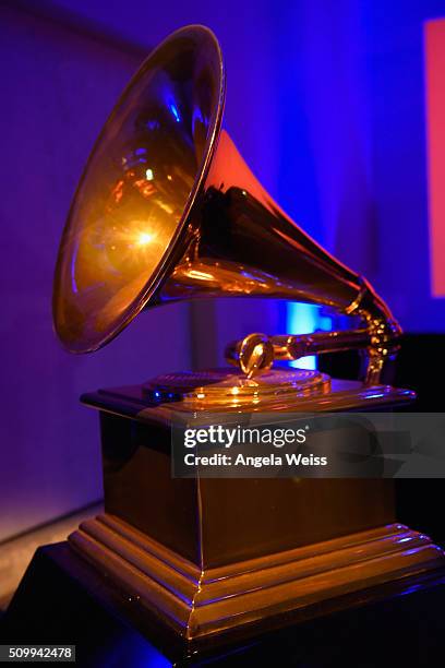 Phonograph is seen on display at Delta Air Lines Toasts GRAMMY Weekend with "Sites and Sounds," A Private Performance and Interactive Evening with...