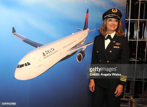 Delta pilot attends Delta Air Lines Toasts GRAMMY Weekend with "Sites and Sounds," A Private Performance and Interactive Evening with GRAMMY...